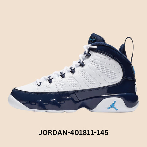 Air Jordan 9 Retro "UNC" Pre School Style# 401811-145