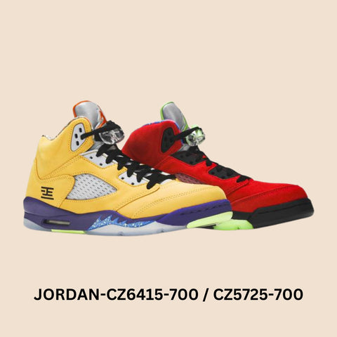 Air Jordan 5 Retro "What The" Sneaker Style# CZ5725-700 / CZ6415-700