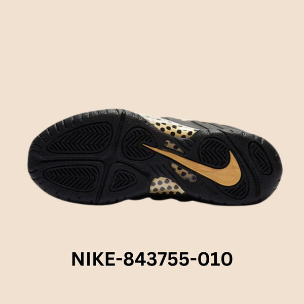 Nike Little Posite Pro "Black METALLIC GOLD" Pre School Style# 843755-010