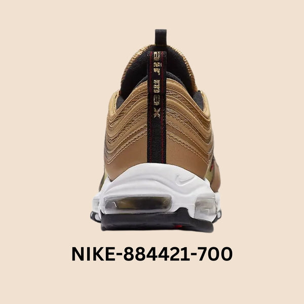 Nike Air Max 97 OG QS "METALLIC GOLD" Men's Style# 884421-700