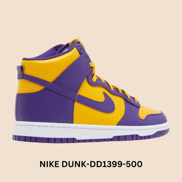 Nike Dunk Hight "Lakers" Men's Style# DD1399-500