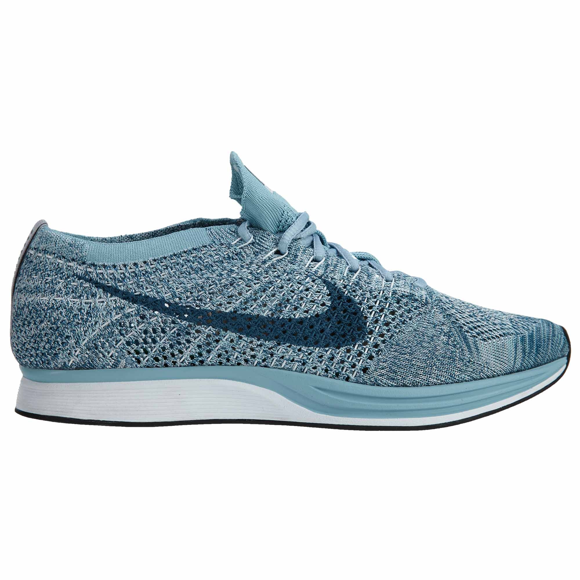 Nike Flyknit Racer White/blue for Men's # 526628-102